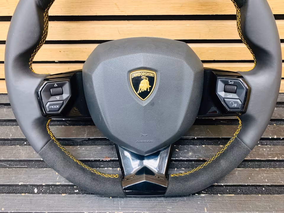 Lamborghini Aventador SVJ Steering Wheel Alcantara 470419091EC - Image 6