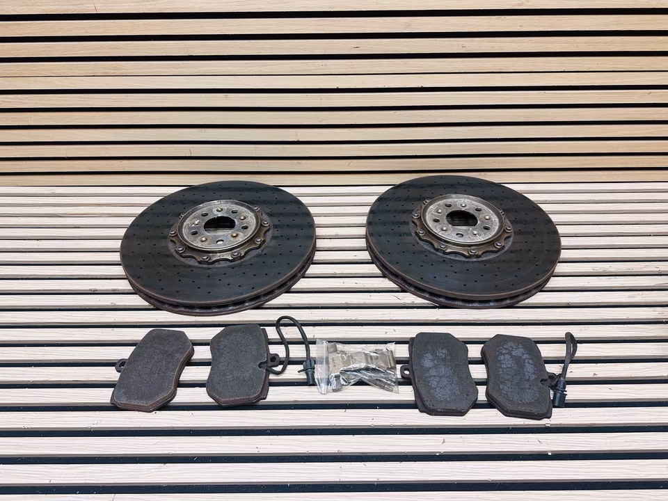 Front Brake Disc Ceramic Bentley GT GTC 3W0615301T 3W0615302J - Image 14