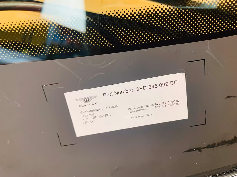 Bentley GT GTC Windshield 3SD845099BC - Image 3