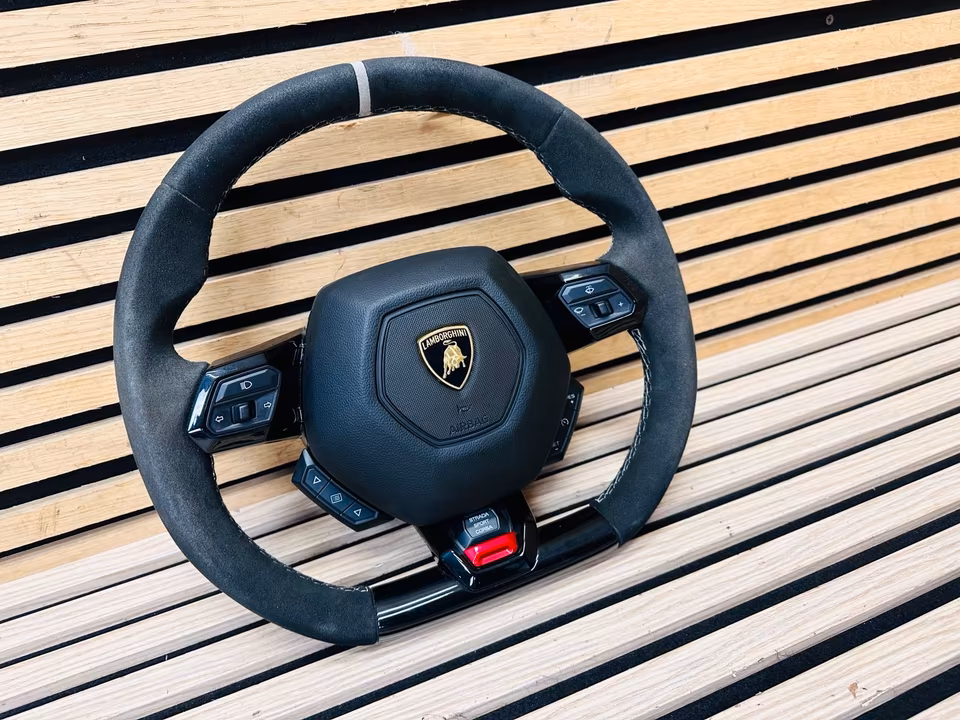Lamborghini HURACAN Performante Steering Wheel alcantara 4T0419091 - Image 9
