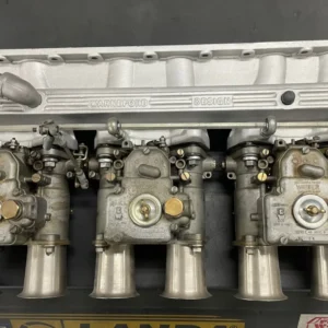 Three Weber 45 DCOE Carburetors and Warneford Intake Manifold for Jaguar