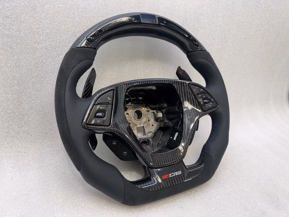 CORVETTE C7 Z06 EDITION 65 CARBON LED STEERING WHEEL ORIGINAL - Image 12