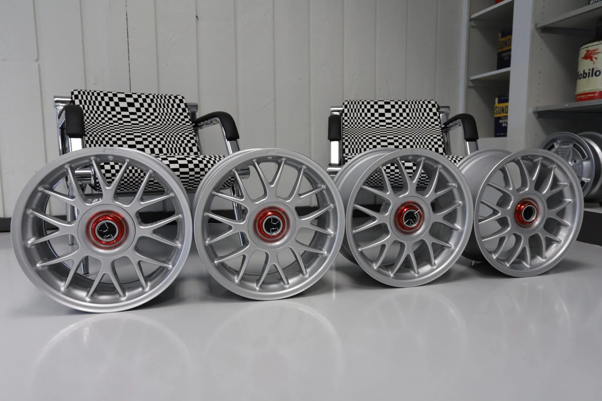 Five 17×8″ TSW Hockenheim R Wheels for BMW