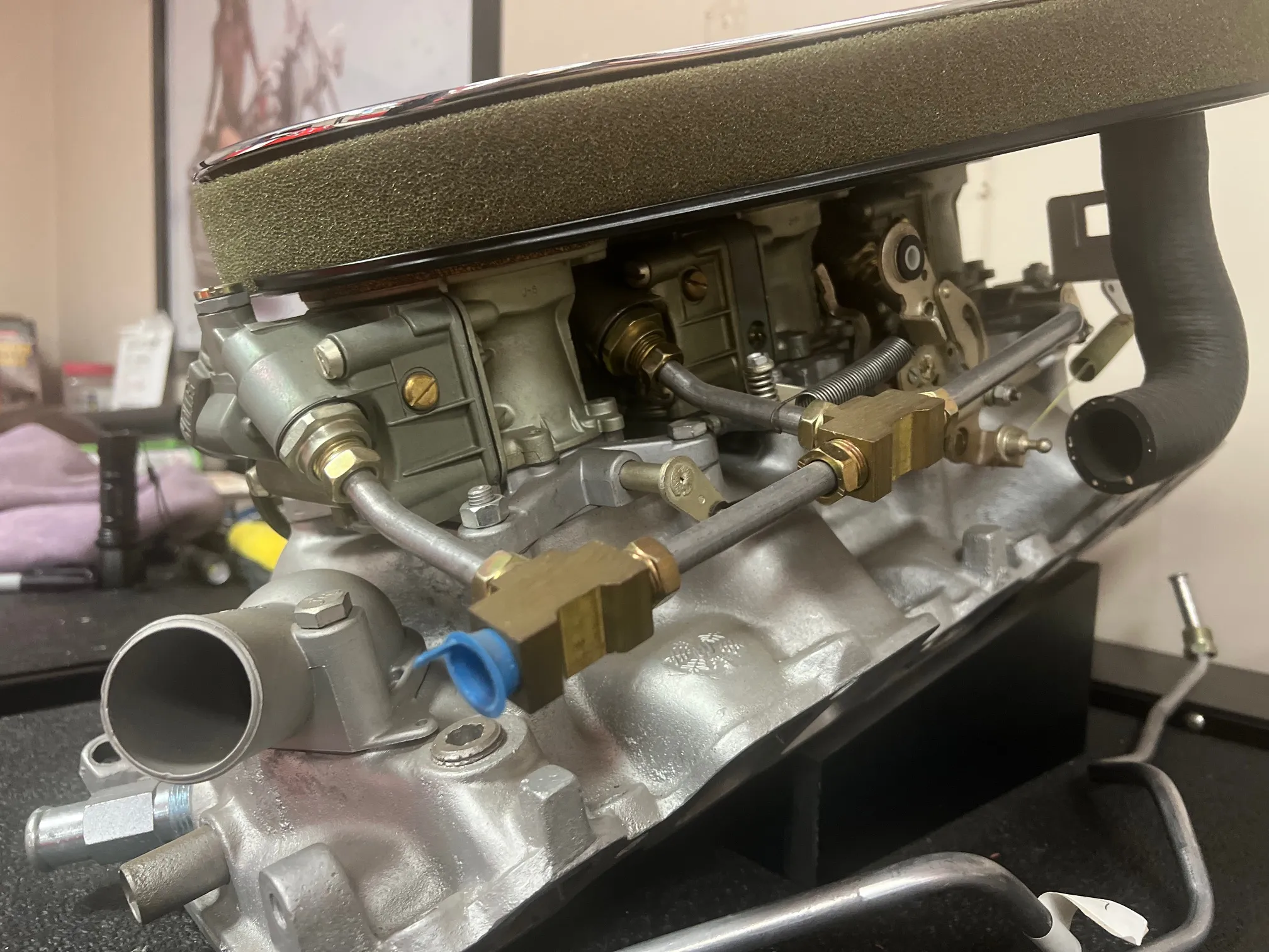 Chevrolet Corvette 427/435 Intake Manifold, Holley Carburetors, and Air Cleaner - Image 5