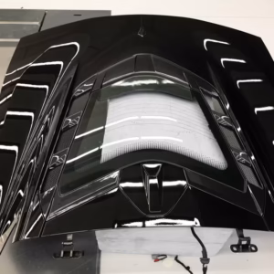 Rear hatch for Chevrolet Corvette C8 Coupé – Black (GBA) – Original