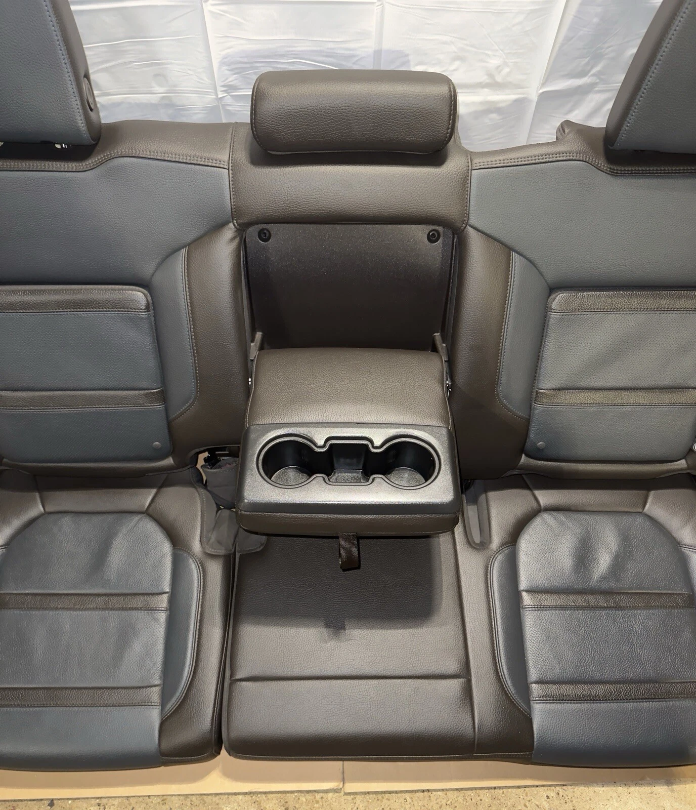 2019-2023 GMC Sierra Denali Dark Walnut/Dark Ash Grey Leather Seats With Console - Image 5