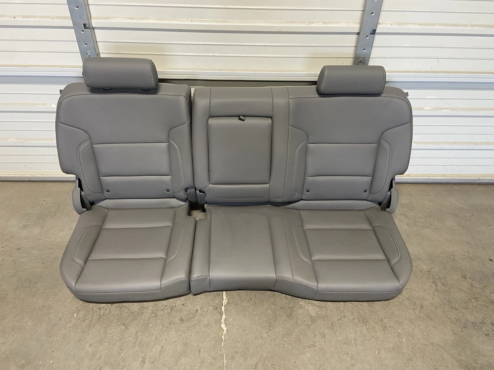2014-2018 CHEVROLET SILVERADO SIERRA DENALI FRONT & REAR GRAY LEATHER SEATS - Image 7