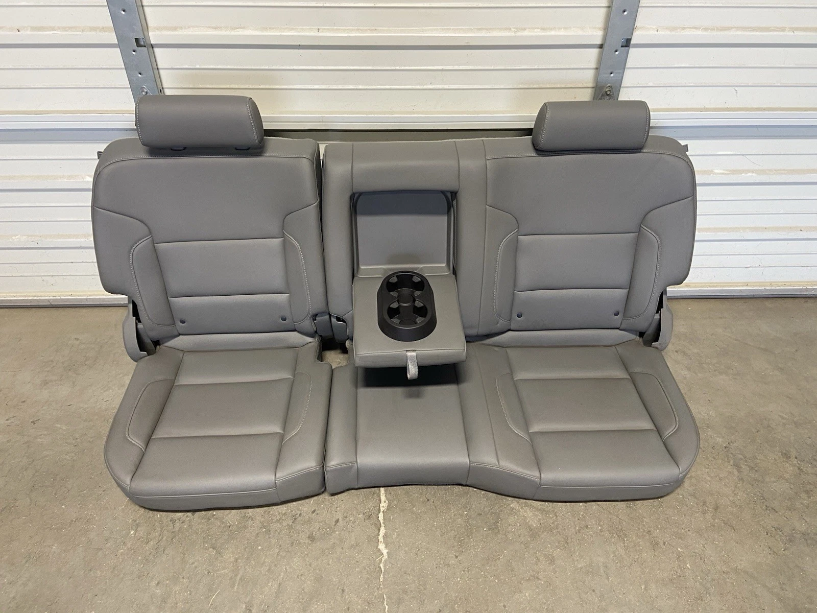 2014-2018 CHEVROLET SILVERADO SIERRA DENALI FRONT & REAR GRAY LEATHER SEATS - Image 6