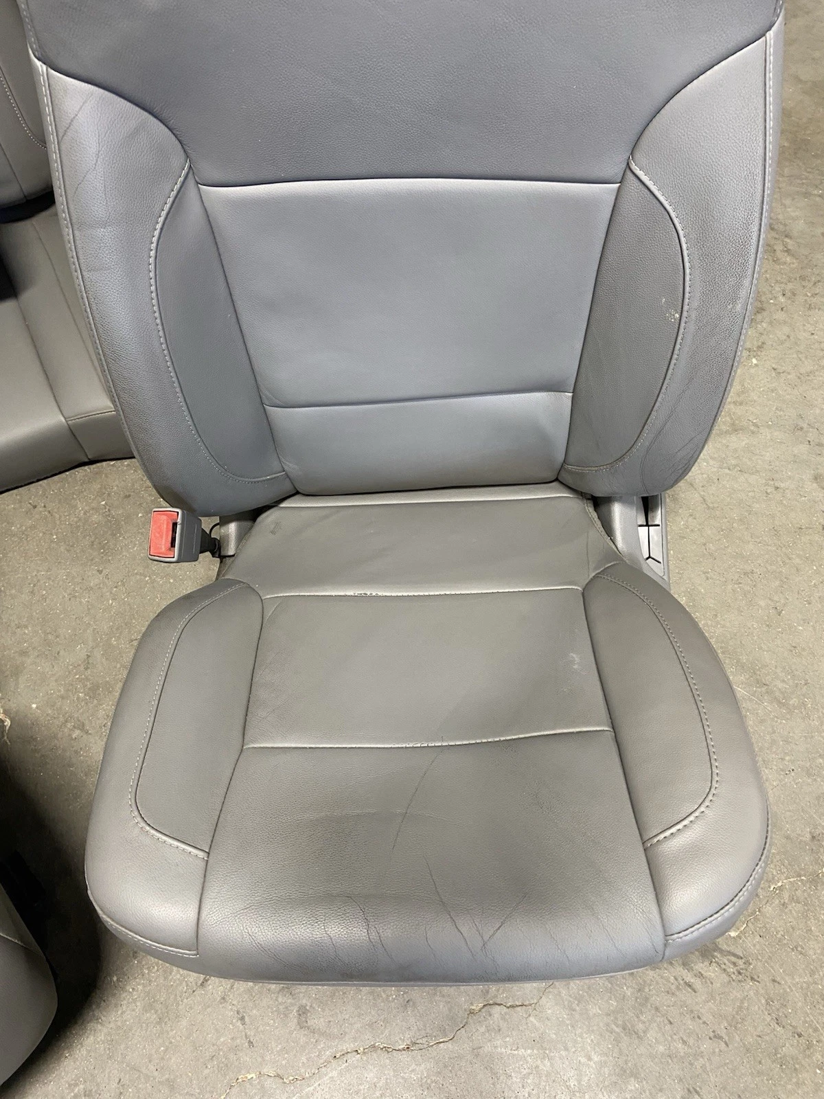 2014-2018 CHEVROLET SILVERADO SIERRA DENALI FRONT & REAR GRAY LEATHER SEATS - Image 5