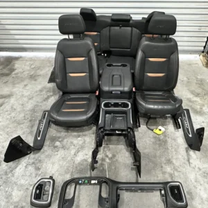 2021 SIERRA AT4 FRONT & REAR LEATHER SEATS BLACK KALAHARI HEATED & COOLED