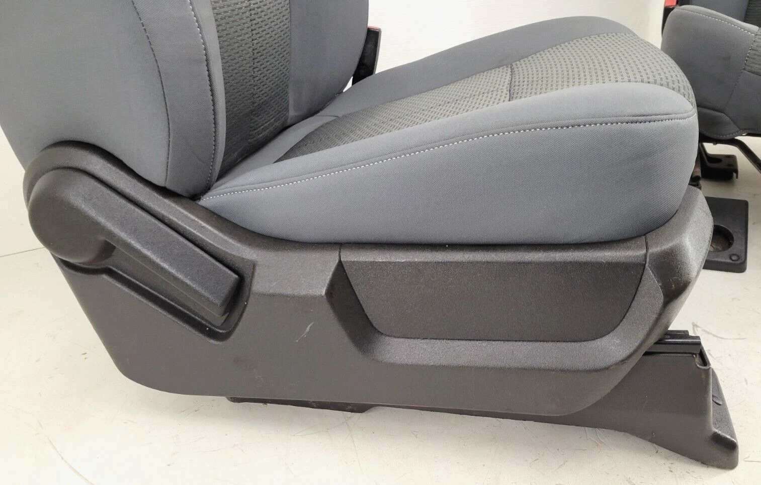 15 16 Ford F150 Crew Cab Medium Gray-HG Leather Heat Cool Bucket Backseats Set - Image 21
