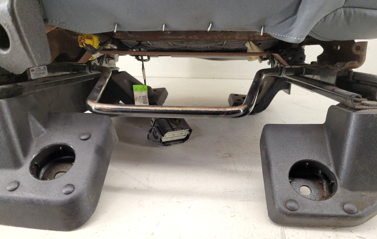 15 16 Ford F150 Crew Cab Medium Gray-HG Leather Heat Cool Bucket Backseats Set - Image 18