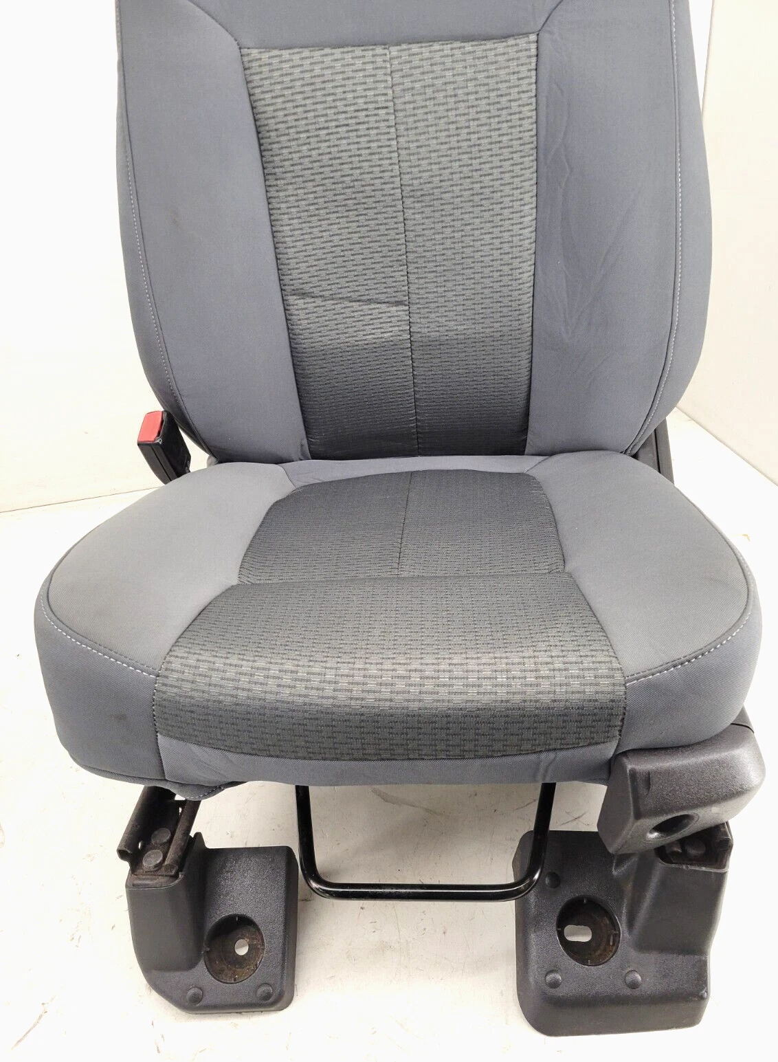 2011-2016 Ford F250 F350 F450 XLT Front Bucket Seats Manual Cloth Steel Gray - Image 6