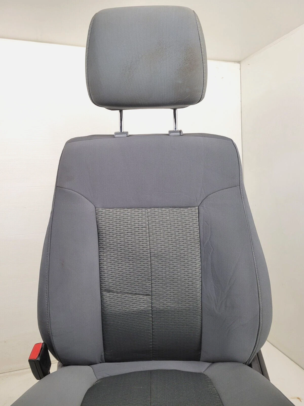 2011-2016 Ford F250 F350 F450 XLT Front Bucket Seats Manual Cloth Steel Gray - Image 5