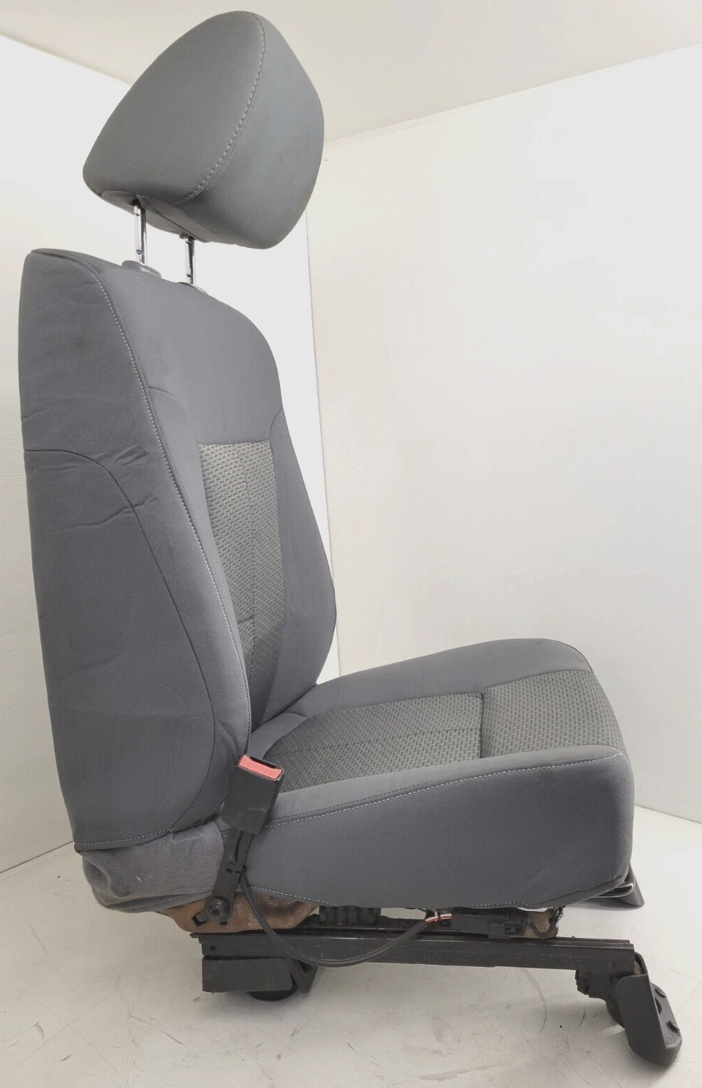 2011-2016 Ford F250 F350 F450 XLT Front Bucket Seats Manual Cloth Steel Gray - Image 4
