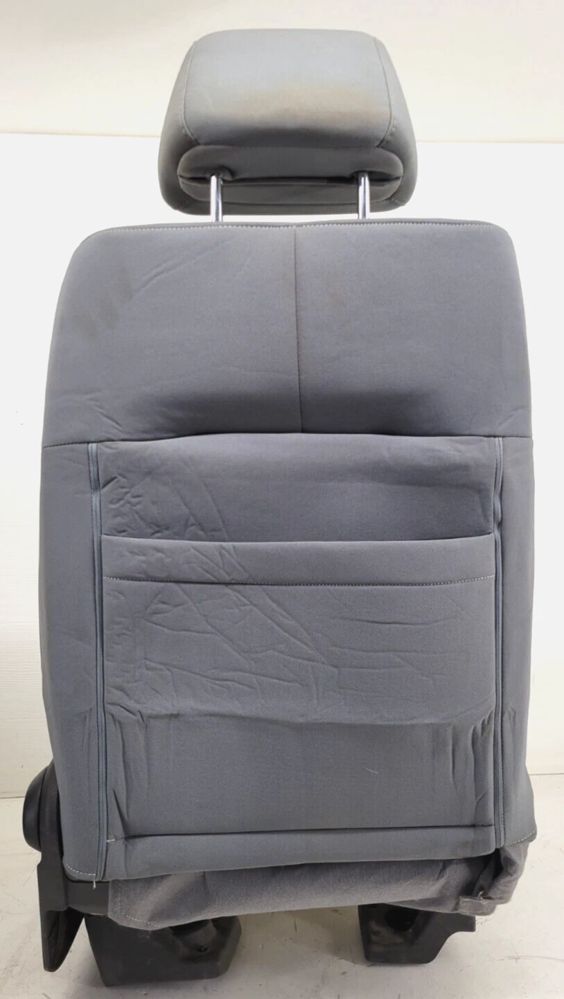 2011-2016 Ford F250 F350 F450 XLT Front Bucket Seats Manual Cloth Steel Gray - Image 2