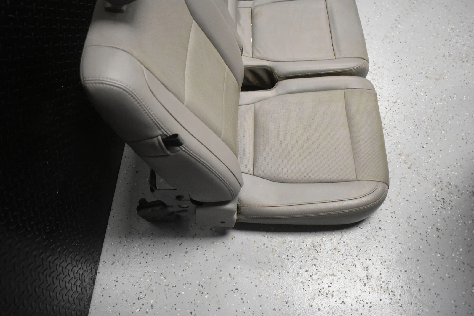 15 16 Ford F150 Crew Cab Medium Gray-HG Leather Heat Cool Bucket Backseats Set - Image 6