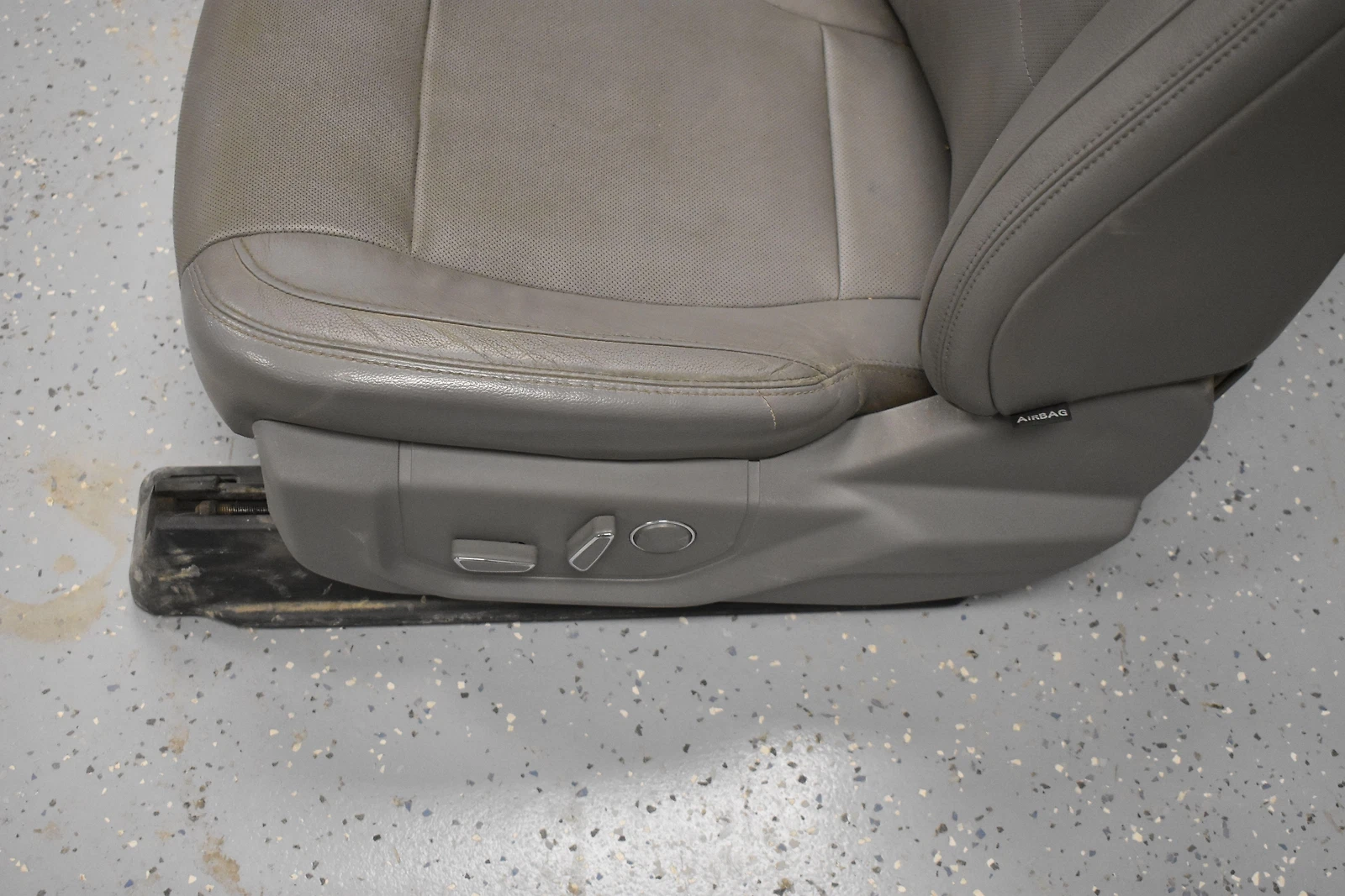 15 16 Ford F150 Crew Cab Medium Gray-HG Leather Heat Cool Bucket Backseats Set - Image 3