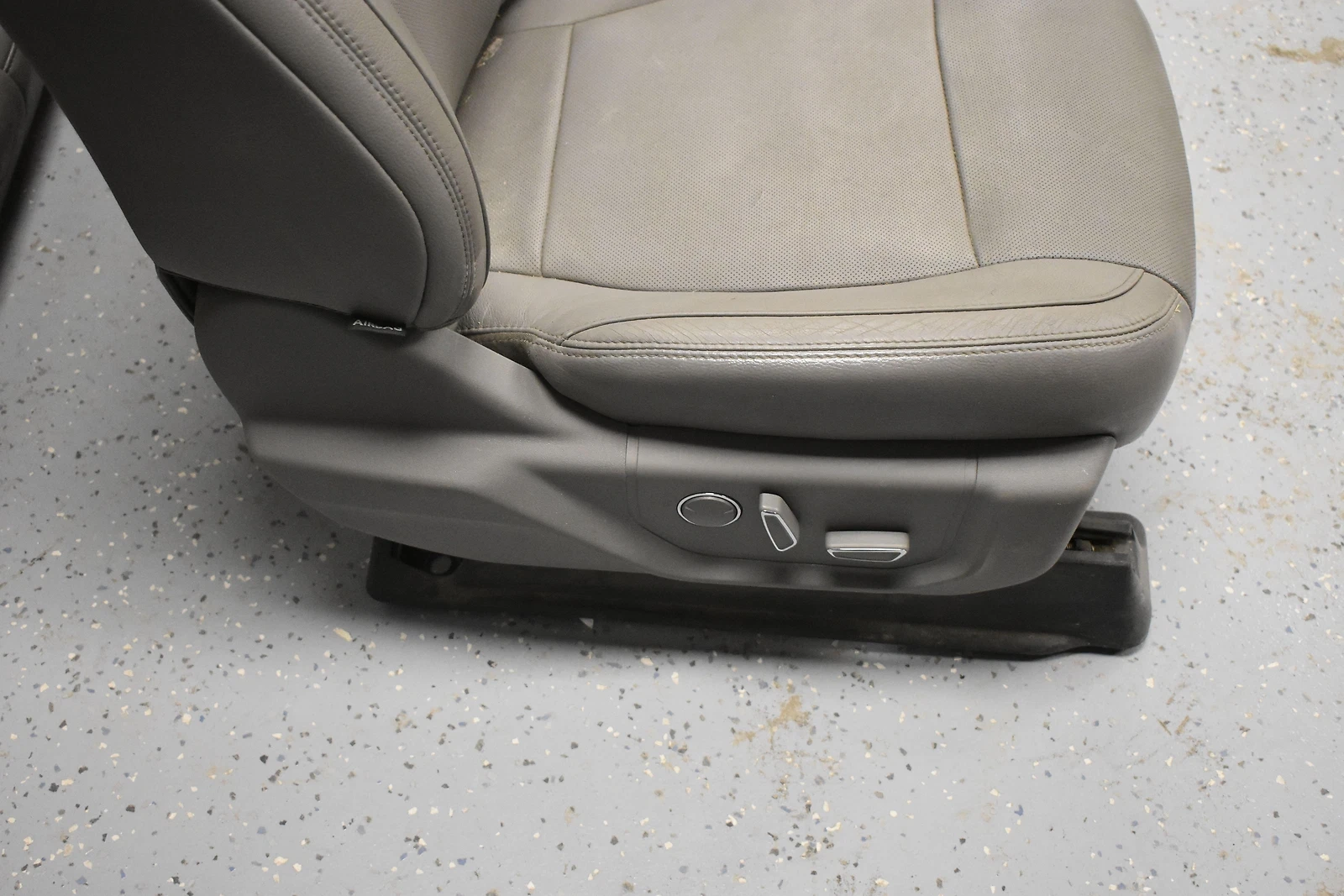 15 16 Ford F150 Crew Cab Medium Gray-HG Leather Heat Cool Bucket Backseats Set - Image 2