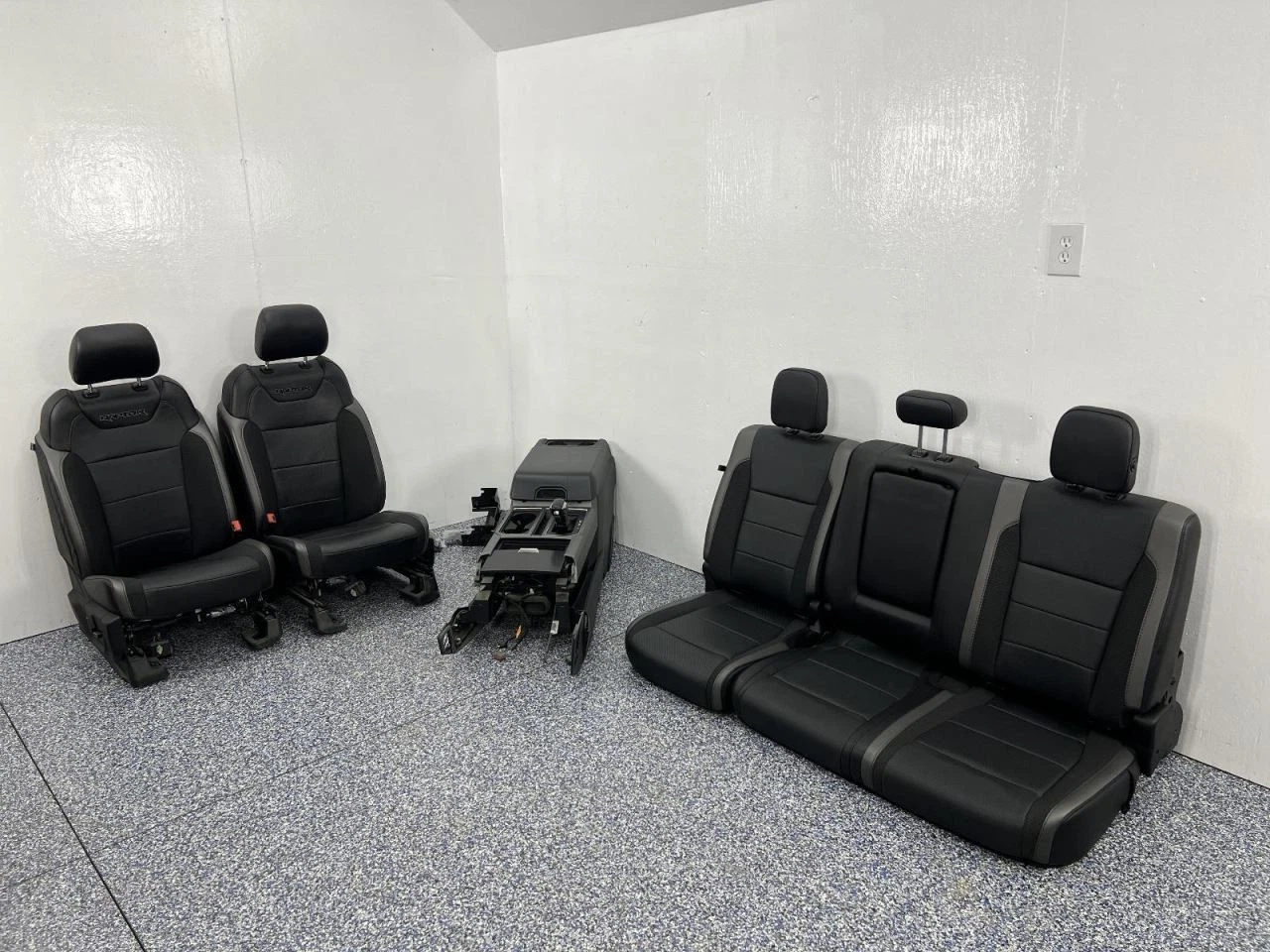 2019 F-150 Raptor Pickup Front Rear Black Leather Seats Console 4dr Crew 906404