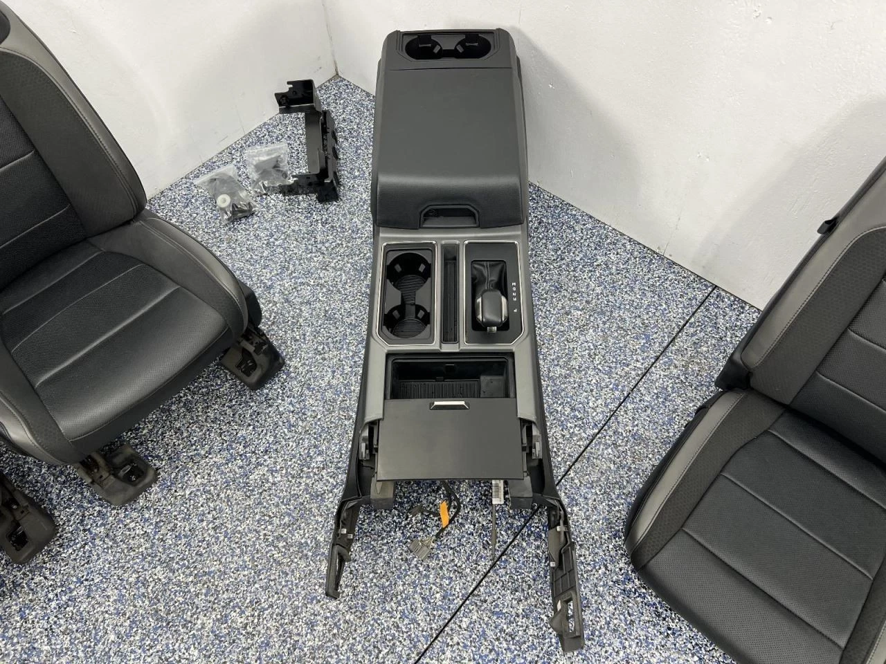 2019 F-150 Raptor Pickup Front Rear Black Leather Seats Console 4dr Crew 906404 - Image 11