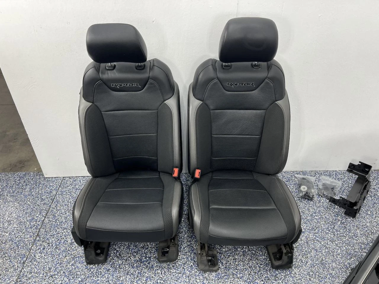 2019 F-150 Raptor Pickup Front Rear Black Leather Seats Console 4dr Crew 906404 - Image 8