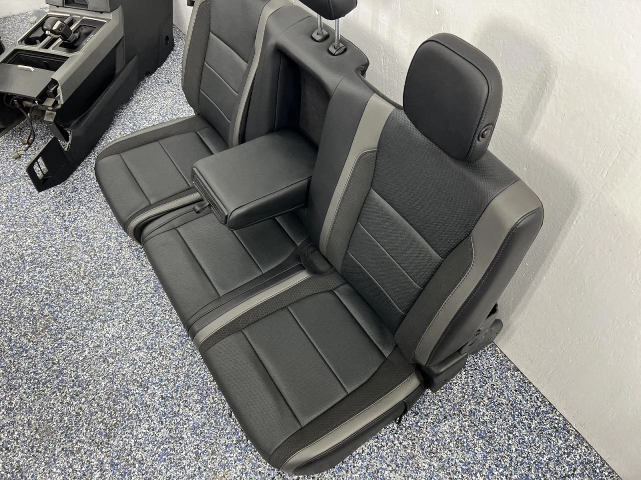 2019 F-150 Raptor Pickup Front Rear Black Leather Seats Console 4dr Crew 906404 - Image 3