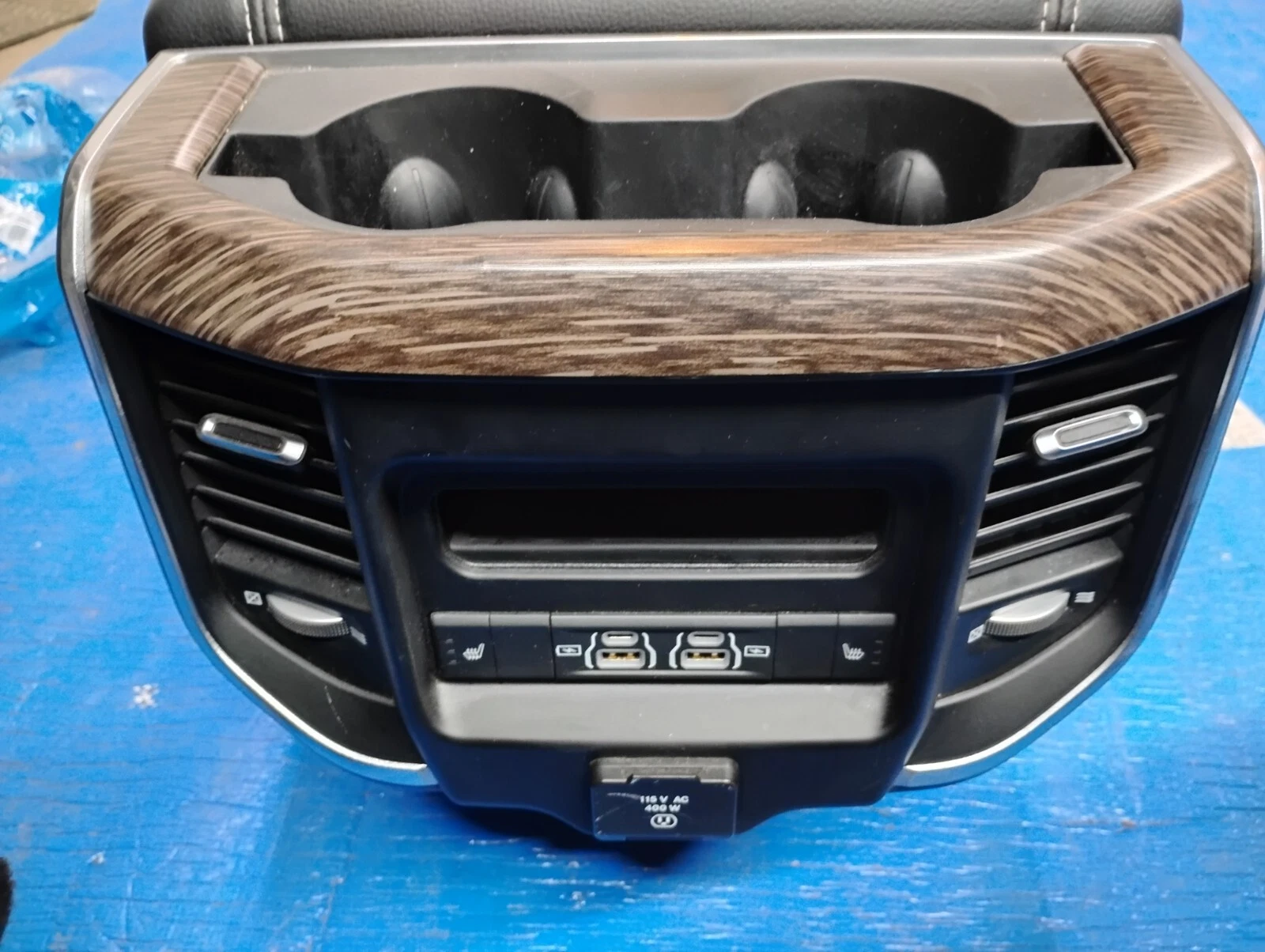 2019-2023 Ram 1500 Laramie Set Black Leather & Suede Seats & Center Console OEM - Image 4