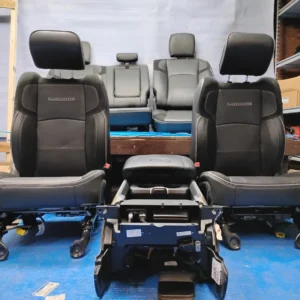 2019-2023 Ram 1500 Laramie Set Black Leather & Suede Seats & Center Console OEM