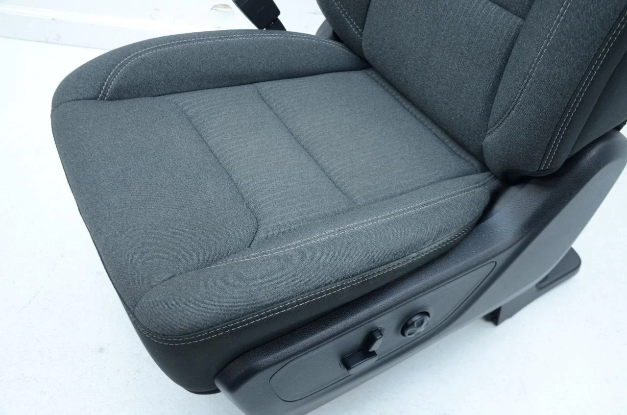 2019 2020 2021 2022 DODGE RAM 1500 FRONT GRAY CLOTH POWER HEATED BUCKET SEATS - Image 14