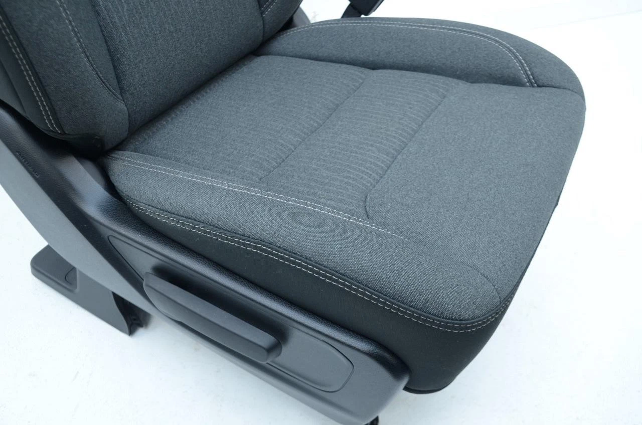 2019 2020 2021 2022 DODGE RAM 1500 FRONT GRAY CLOTH POWER HEATED BUCKET SEATS - Image 10