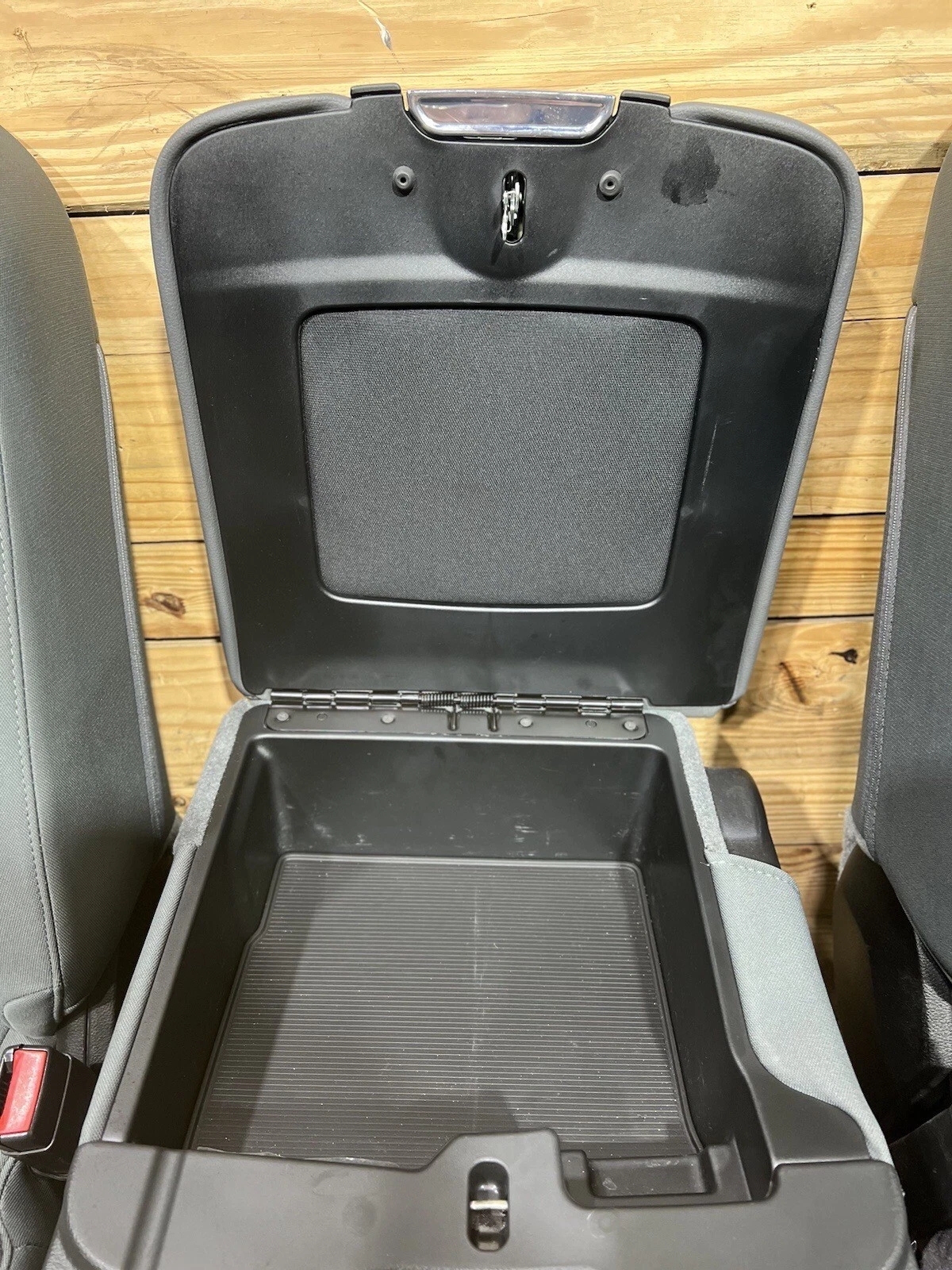 OEM 2010-2018 DODGE RAM 2500 GRAY CLOTH MANUAL FRONT ROW BUCKET SEATS CONSOLE - Image 10