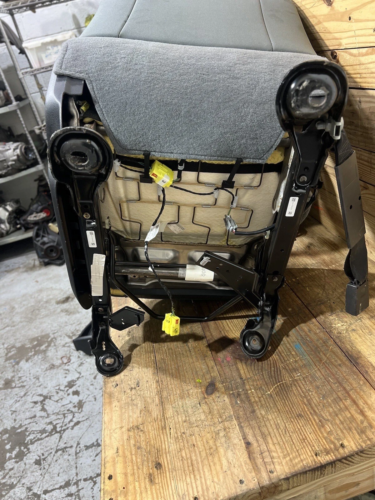 OEM 2010-2018 DODGE RAM 2500 GRAY CLOTH MANUAL FRONT ROW BUCKET SEATS CONSOLE - Image 4