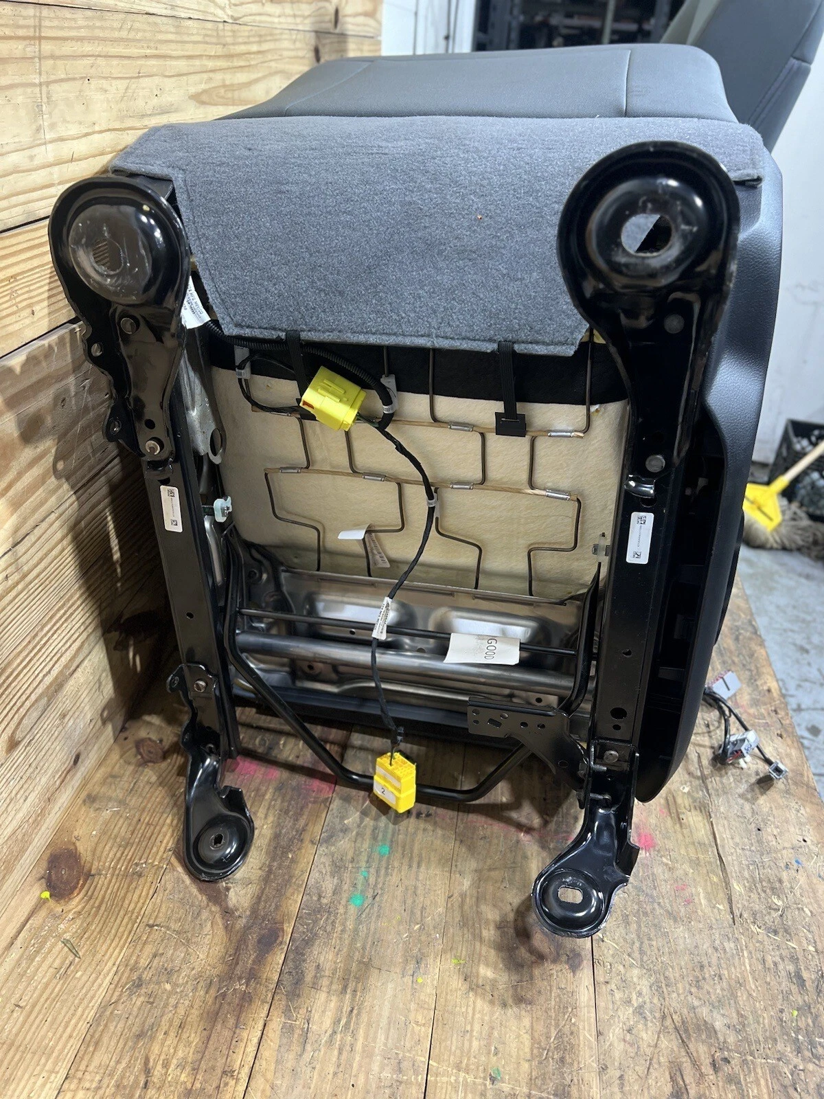 OEM 2010-2018 DODGE RAM 2500 GRAY CLOTH MANUAL FRONT ROW BUCKET SEATS CONSOLE - Image 2