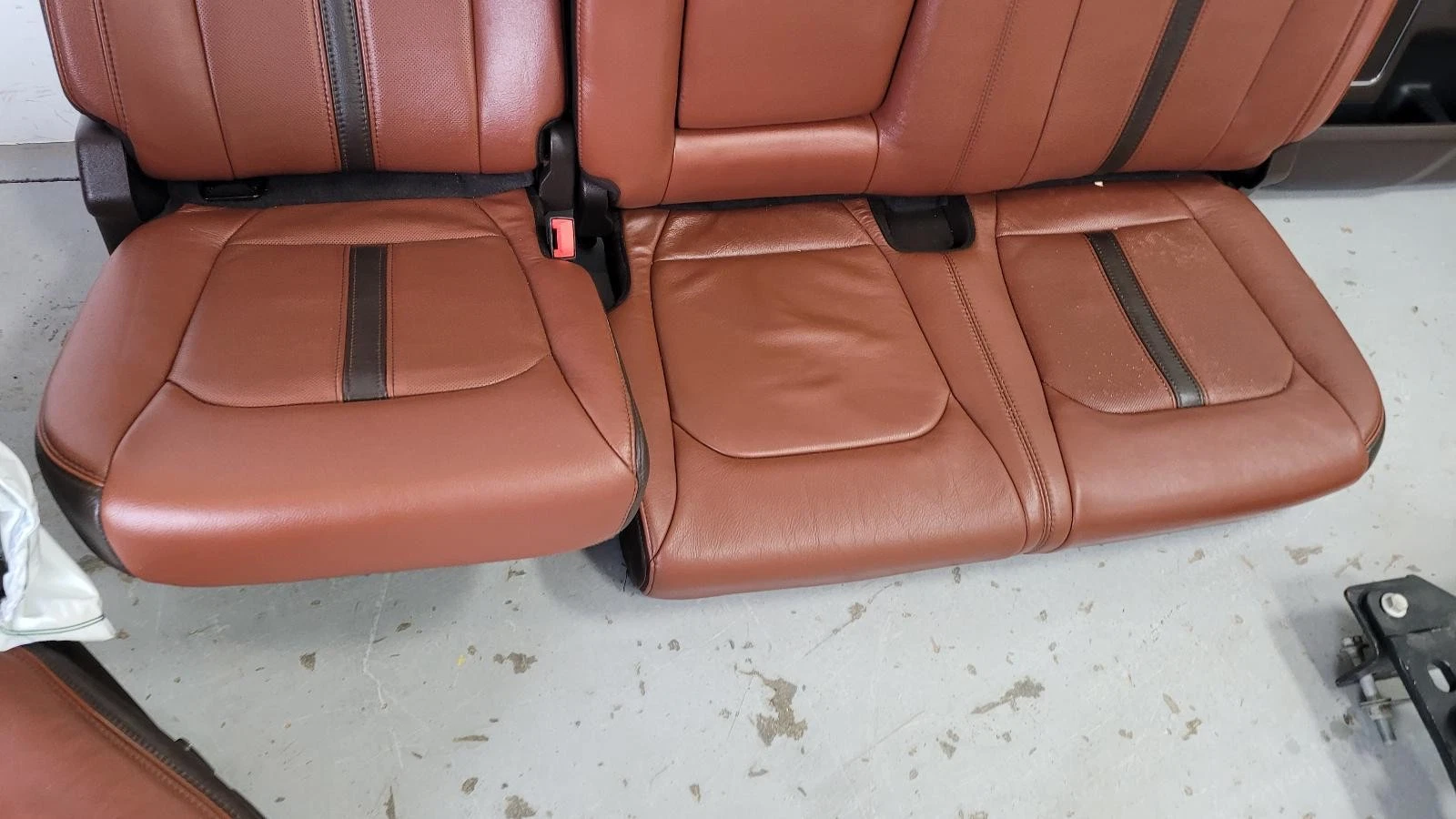 2017-2022 F250/F350 Brown Leather King Ranch Seats w/console - Image 20