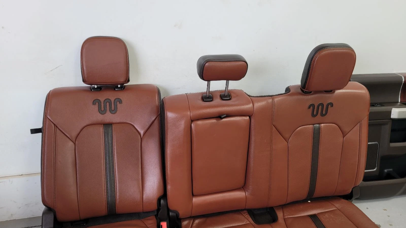 2017-2022 F250/F350 Brown Leather King Ranch Seats w/console - Image 19