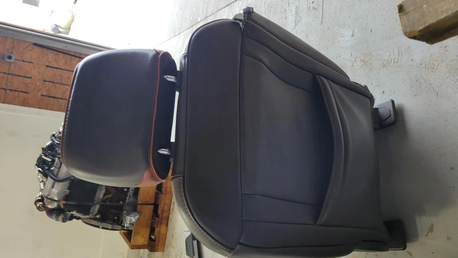 2017-2022 F250/F350 Brown Leather King Ranch Seats w/console - Image 3