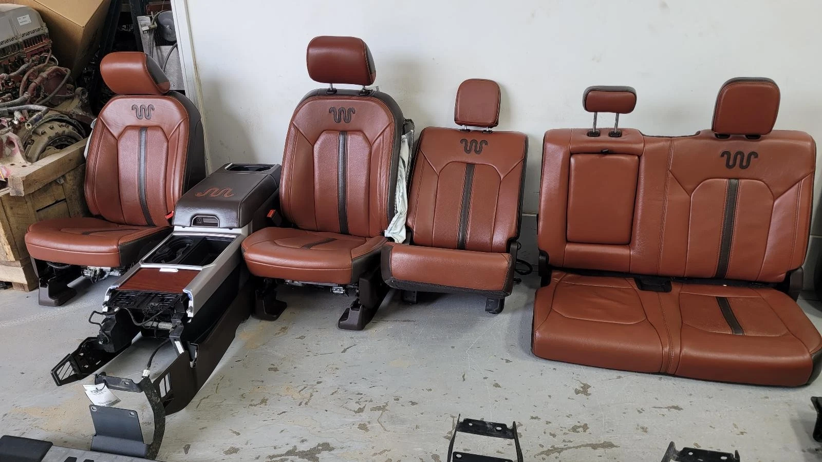 2017-2022 F250/F350 Brown Leather King Ranch Seats w/console