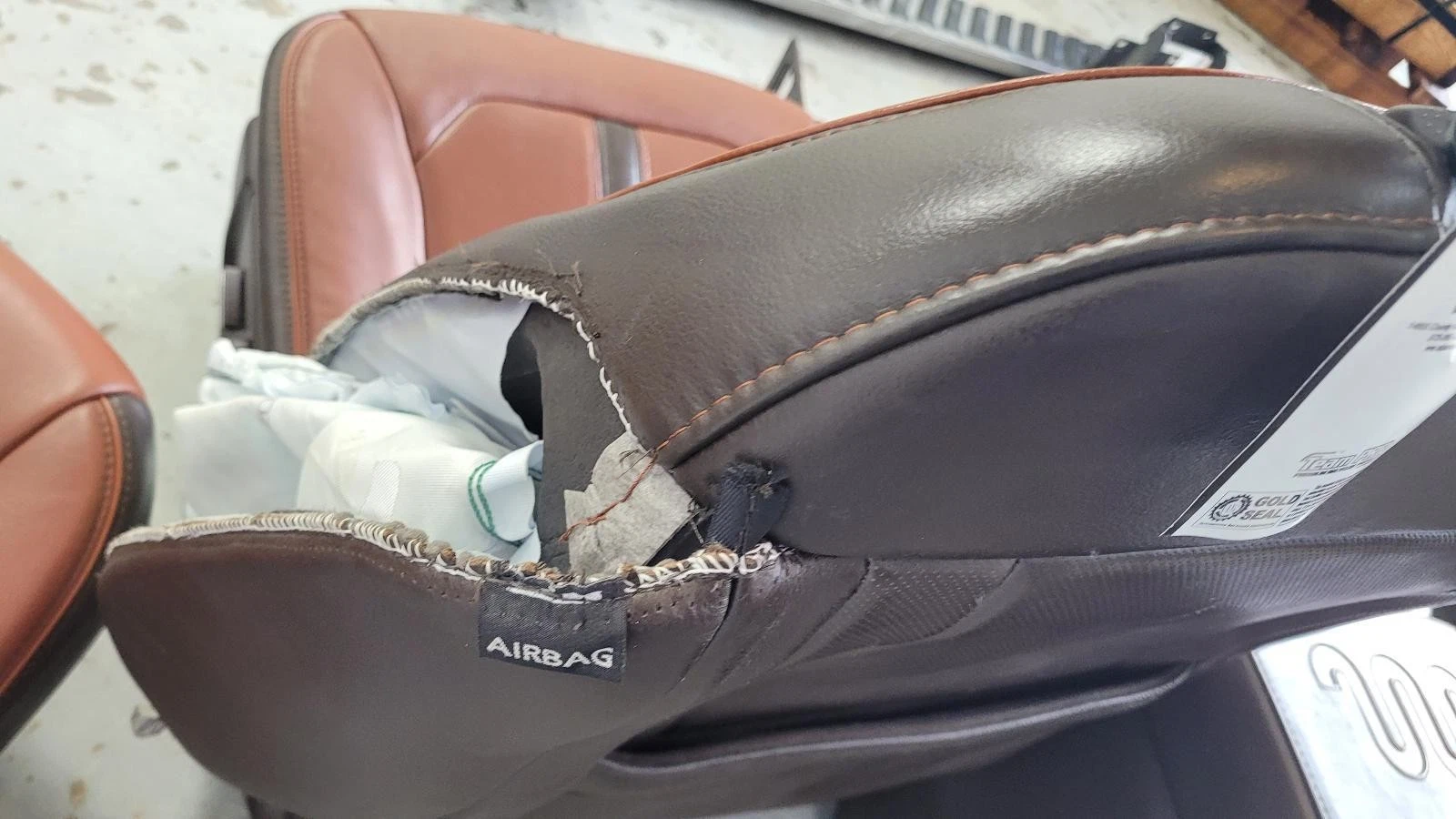 2017-2022 F250/F350 Brown Leather King Ranch Seats w/console - Image 26