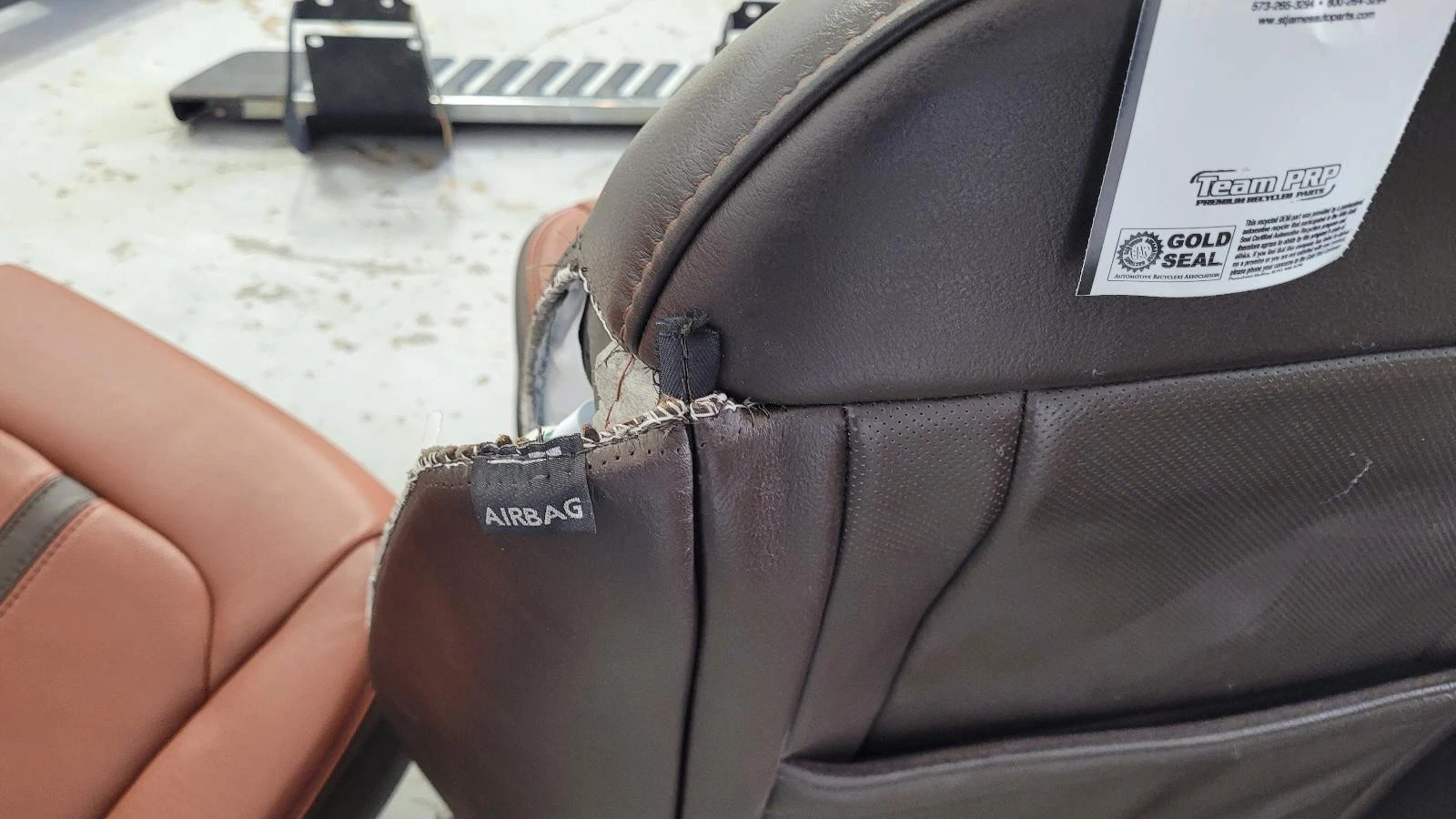 2017-2022 F250/F350 Brown Leather King Ranch Seats w/console - Image 25