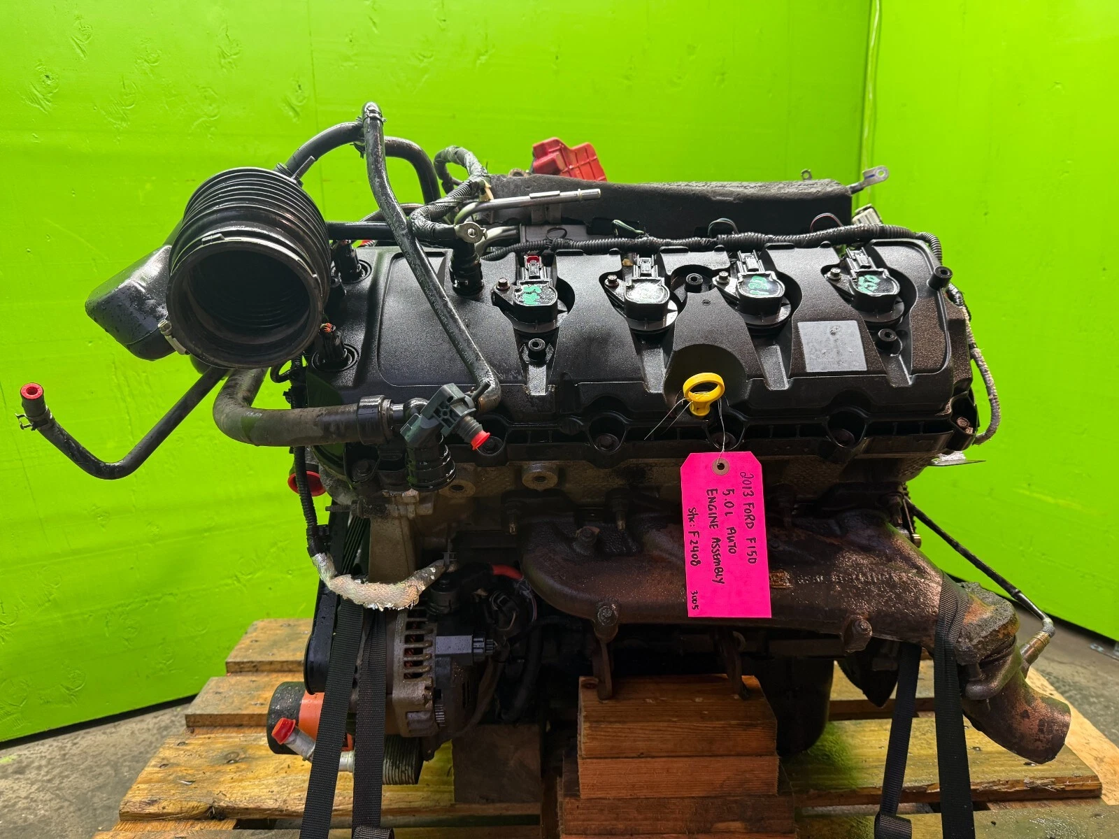 2013 FORD F150 GEN 1 COYOTE 5.0 ENGINE MOTOR ASSEMBLY 99K - Image 6