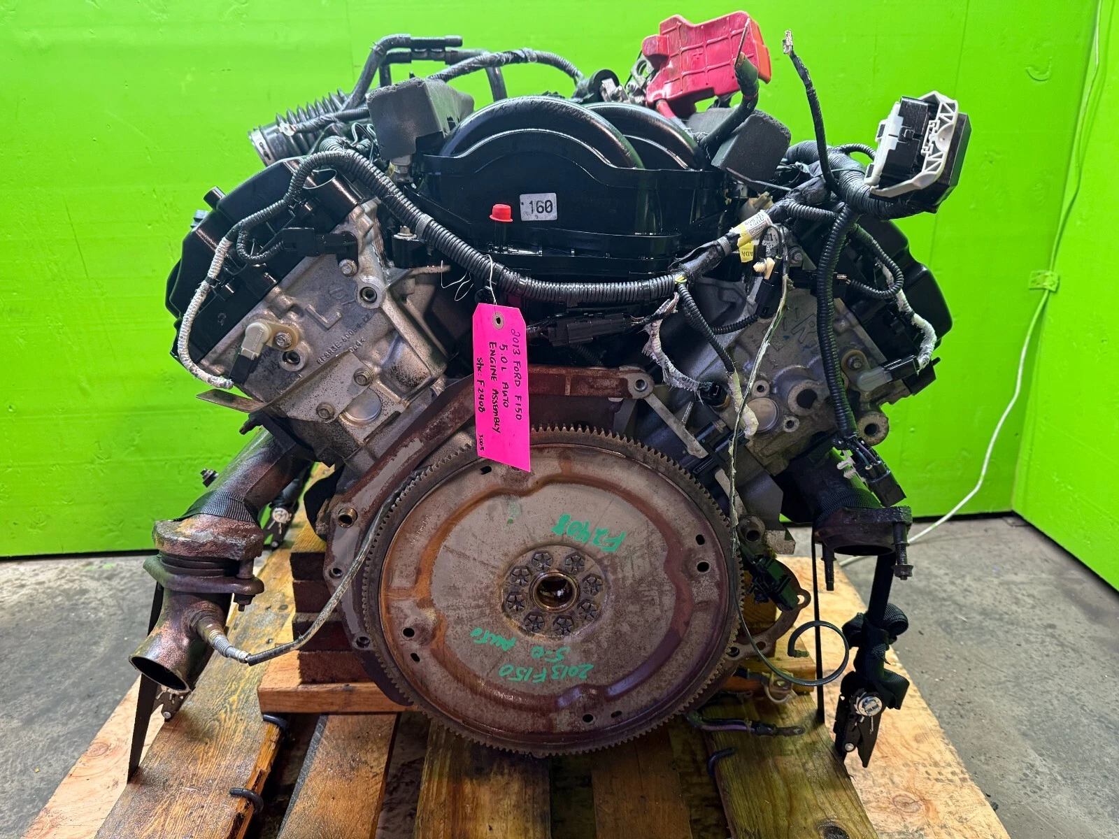 2013 FORD F150 GEN 1 COYOTE 5.0 ENGINE MOTOR ASSEMBLY 99K - Image 4