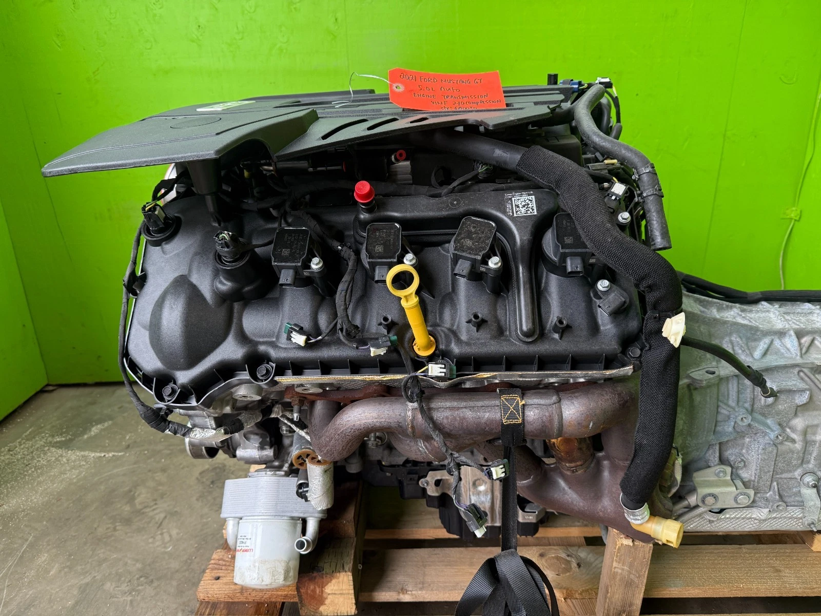 21 FORD MUSTANG GT 5.0 COYOTE ENGINE 10R80 AUTOMATIC TRANSMISSION SWAP 18-22 - Image 9