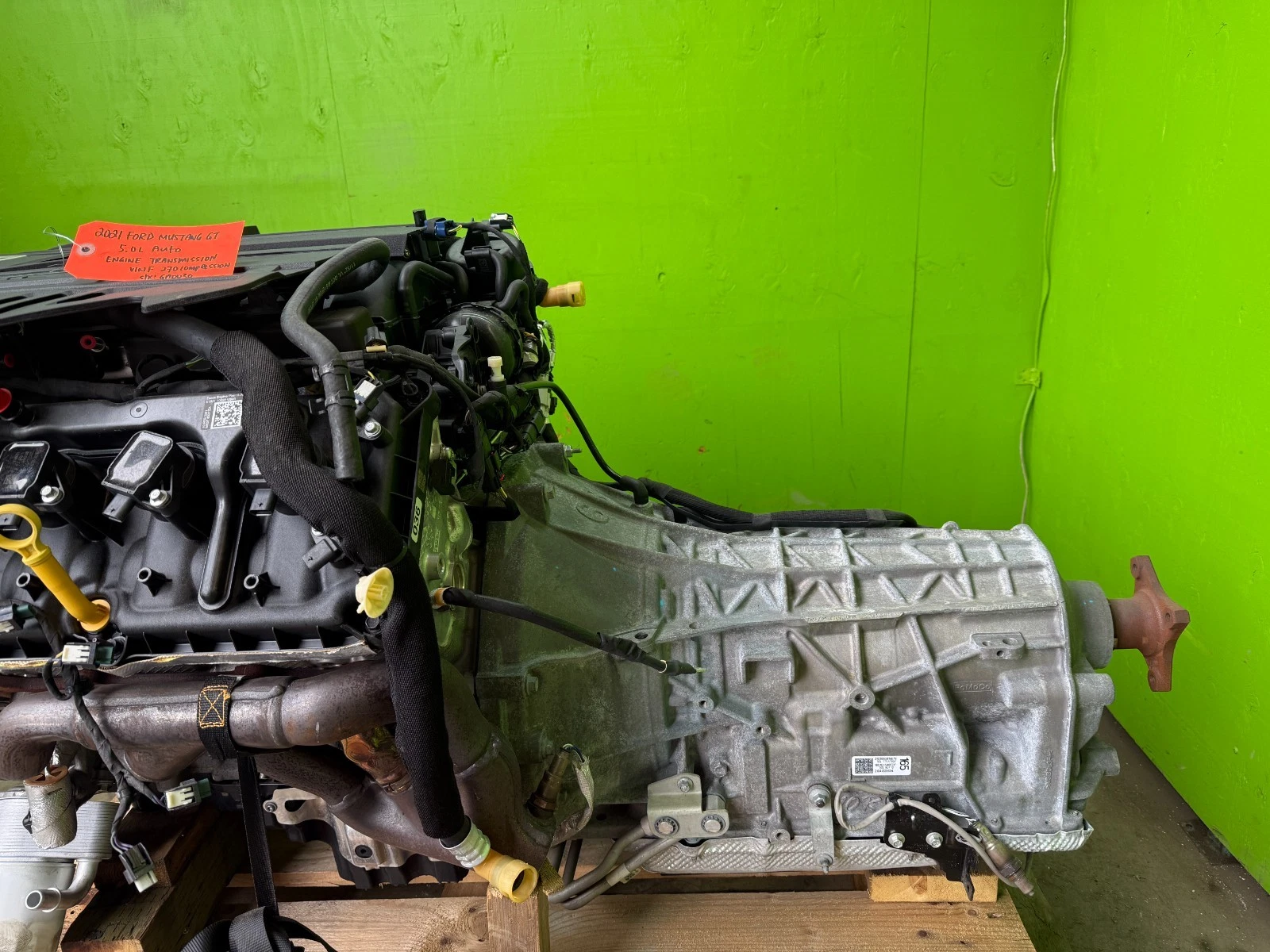 21 FORD MUSTANG GT 5.0 COYOTE ENGINE 10R80 AUTOMATIC TRANSMISSION SWAP 18-22 - Image 7