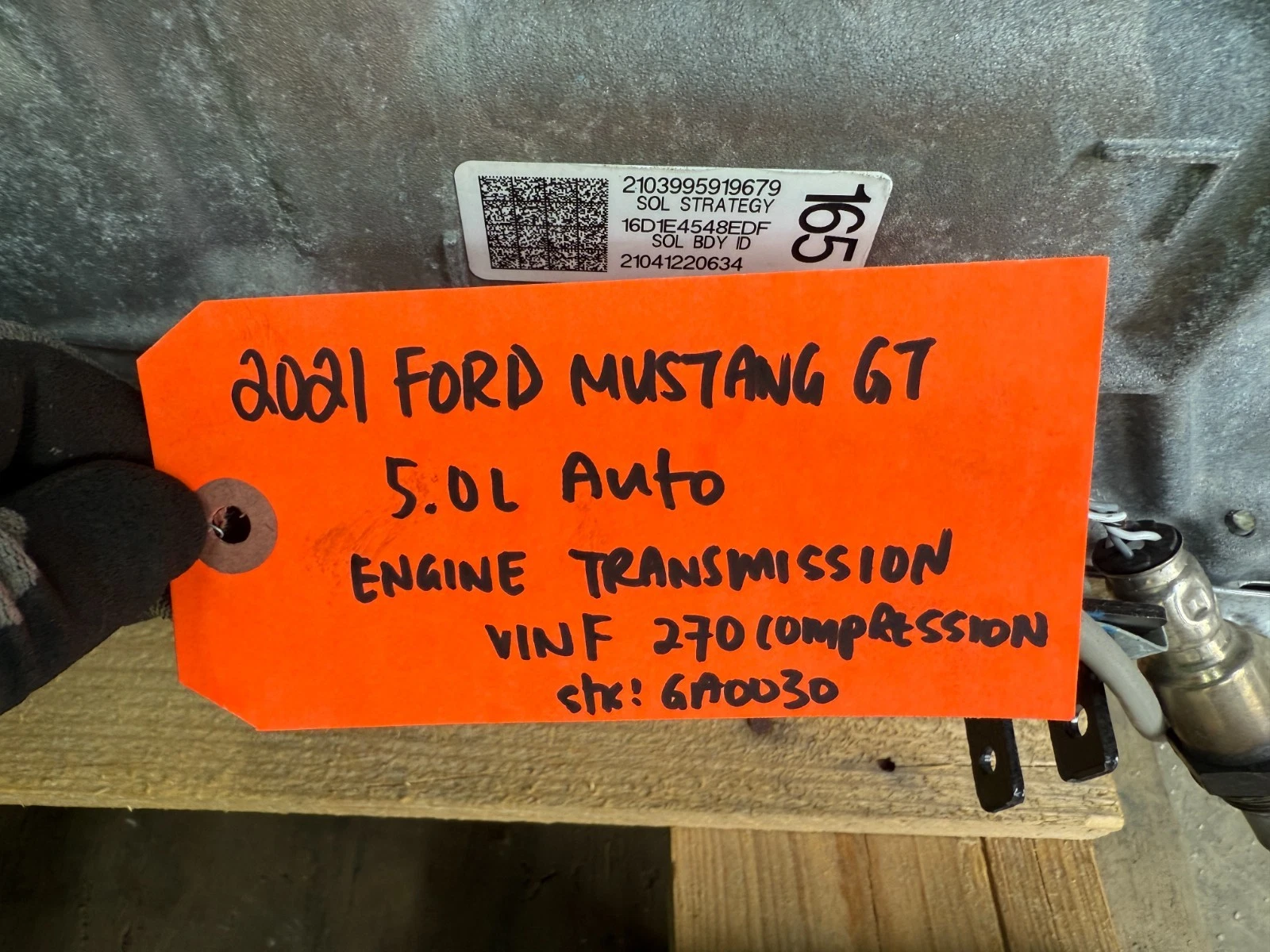 21 FORD MUSTANG GT 5.0 COYOTE ENGINE 10R80 AUTOMATIC TRANSMISSION SWAP 18-22 - Image 4