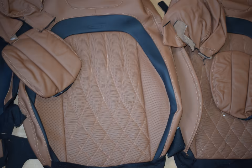 Mercedes G-Class AMG Seats Seat Cover Set Brown G63 w46 - Image 8