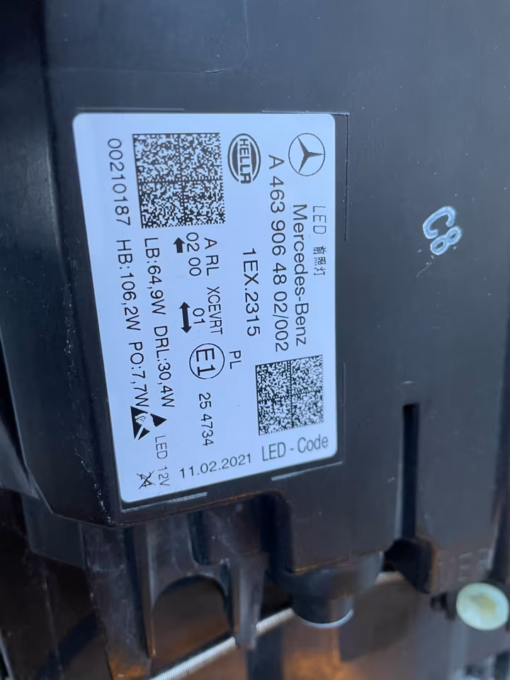 Mercedes G-Class W463 Headlights / A4639064702 / A4639064802 - Image 4