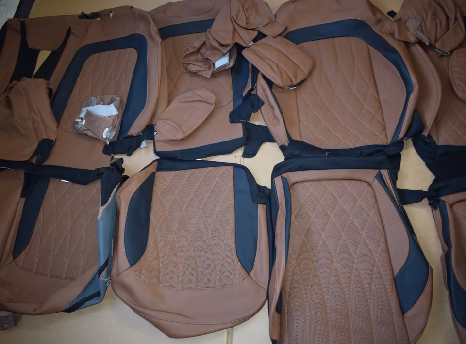 Mercedes G-Class AMG Seats Seat Cover Set Brown G63 w46 - Image 7