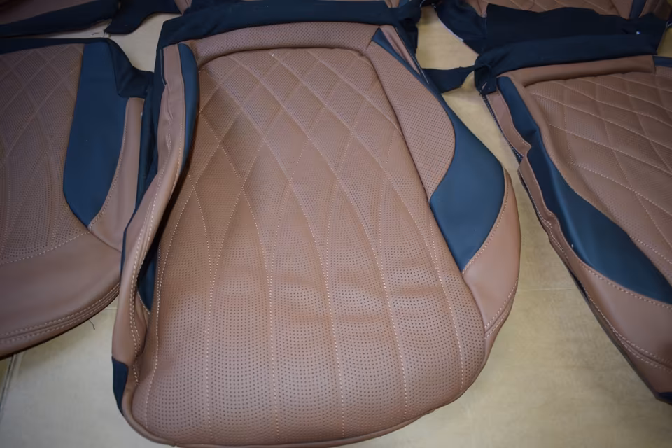 Mercedes G-Class AMG Seats Seat Cover Set Brown G63 w46 - Image 10