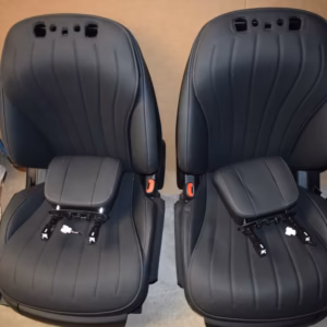 Mercedes W223 S-Class front seats, black interior trim 223